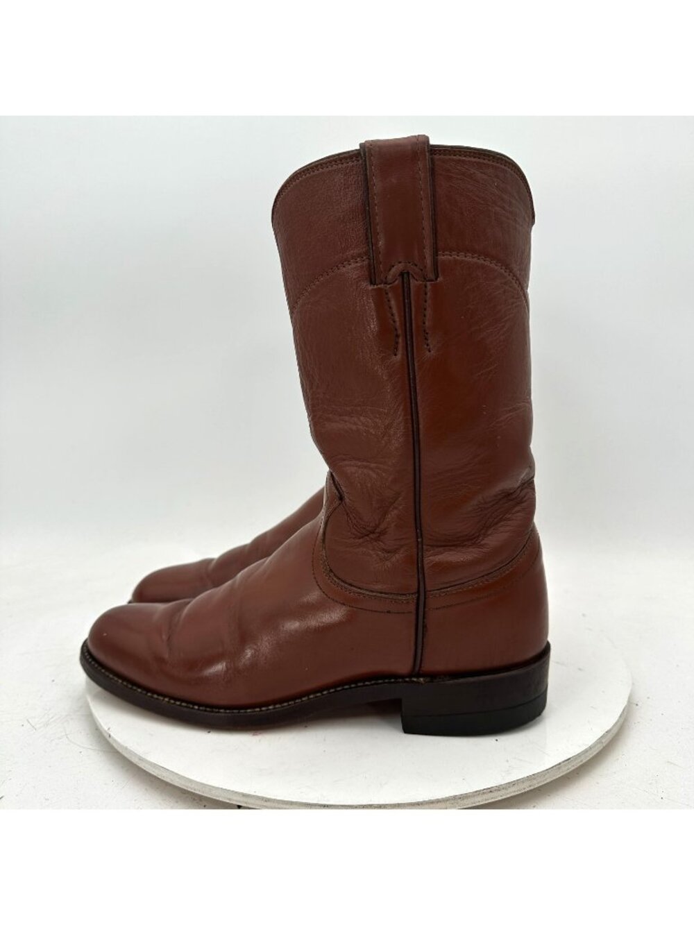 Justin L3802 Women Size 6B Brown Leather Roper Western Cowboy Classic Boot